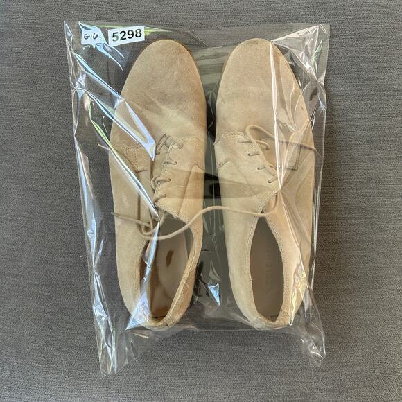 Cole Haan Mens Size 11M Shoes Tan Suede Oxfords Lace-Up Closed Toe Red Sole main image 12